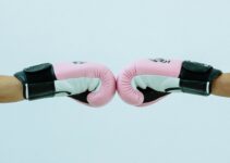 Pink boxing glove